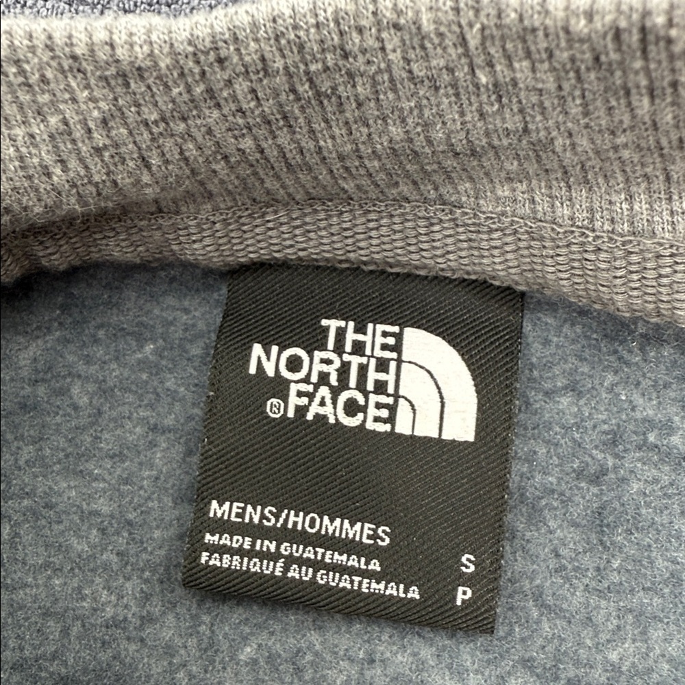 The North Face Mens Gray Fleece Crewneck Sweatshirt Small Warm Pullover S Casual - Picture 8 of 9